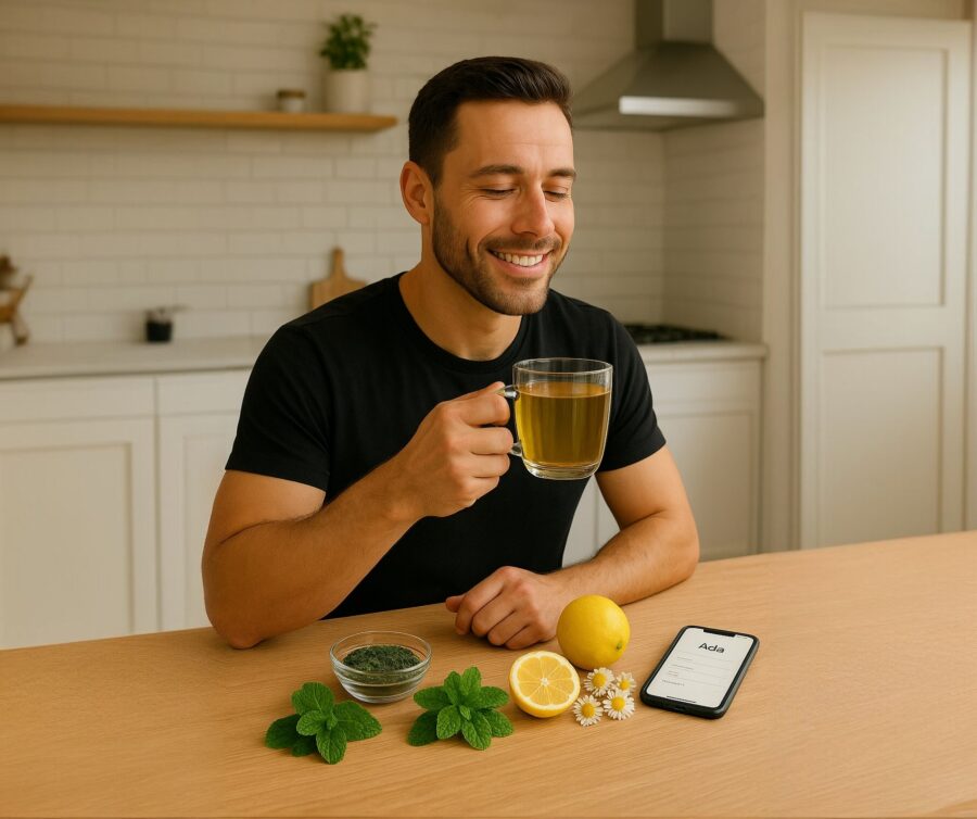 Energía Masculina: Potencia Natural con Infusiones y Ada