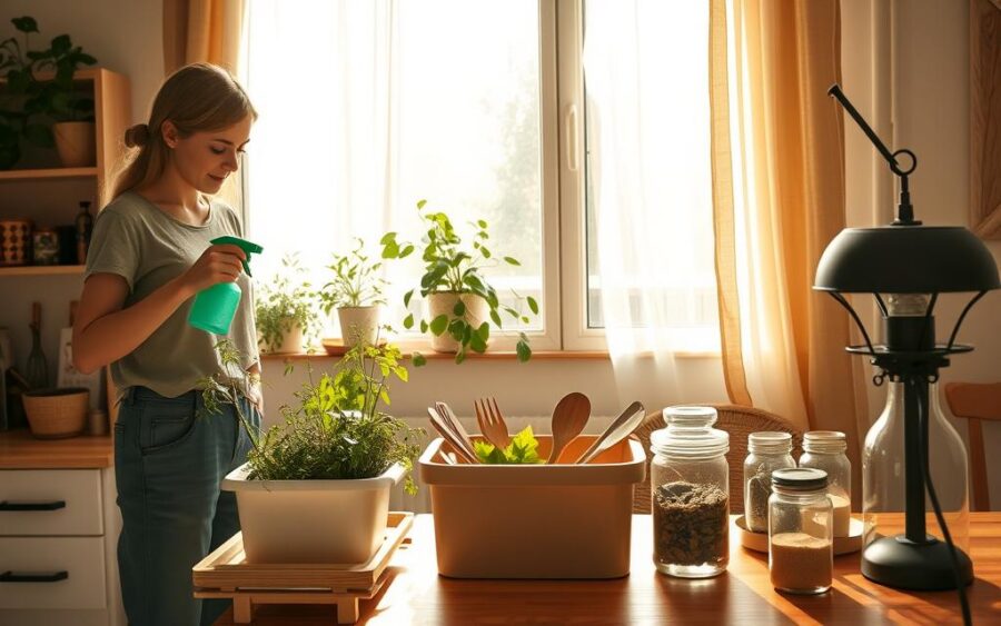práticas sustentáveis simples que reduzem o impacto ambiental em casa